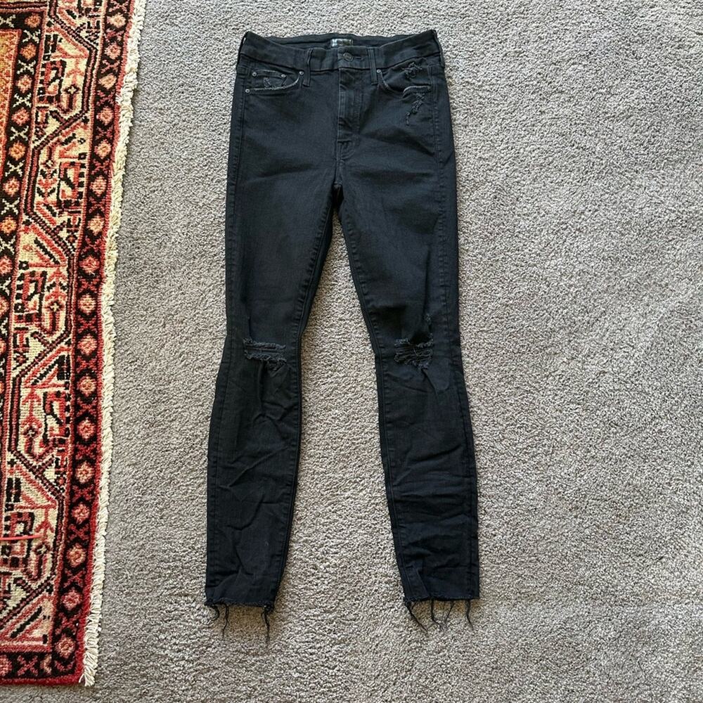 MOTHER Looker Ankle Fray Jeans